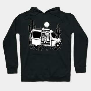 Sprinter van camper conversion in the desert Hoodie